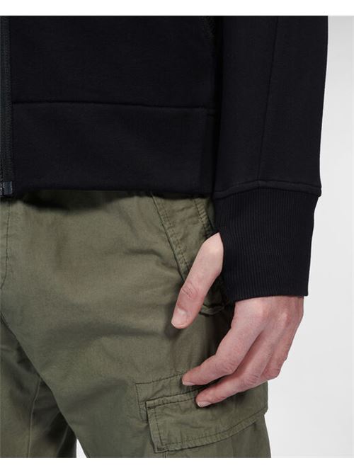 diagonal raised fleece zipped hoodie C.P. COMPANY | CMSS070A-005086W999